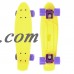Complete 22 inch Skateboard Plastic Mini Retro Style Cruiser, Black   567115180